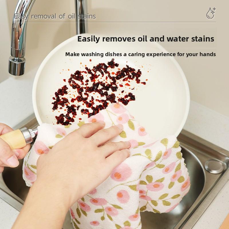 Kitchen Household Printed Absorbent and Easy-to-clean Towels
