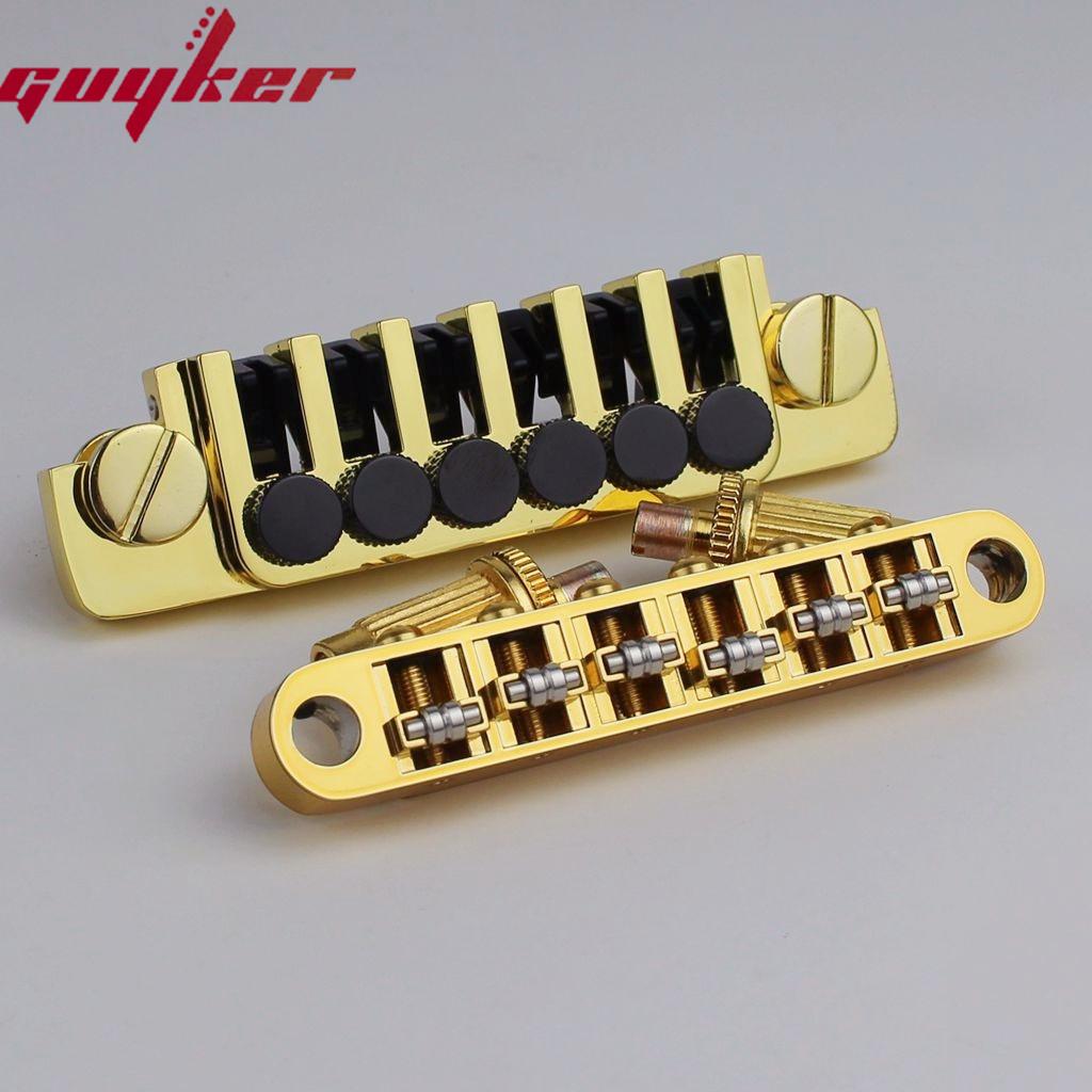 Guyker Tune-O-Matic Roller Zadel Gitaarbrug Gm005 +Vintage Tp6 Staartstuk Vijf Kleuren Beschikbaar