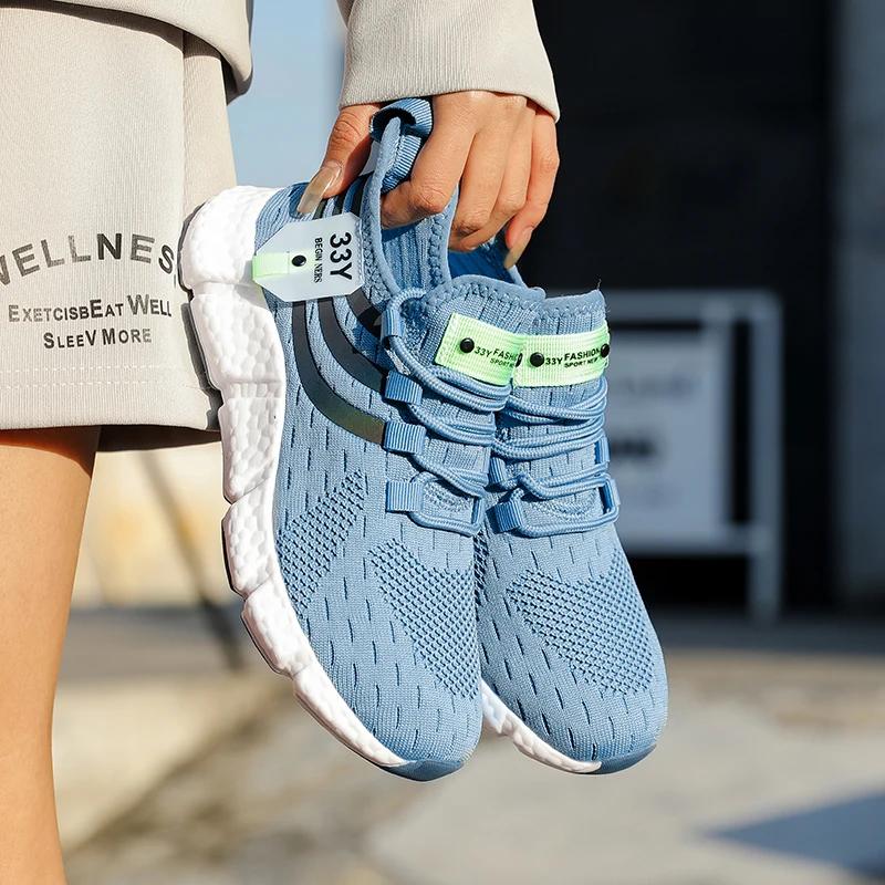 

Мужские Модные Спортивные Уличные Дышащие Кроссовки на Платформе с Мягкой Подошвой для Тенниса Легкие На Шнуровке Беговые Универсальные Удобные Повседневные Кроссовки Обувь 42 небесно-голубой