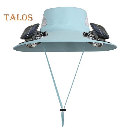 Pălărie cu Ventilator Solar UPF 50+ Pălărie de Protecție UV cu 2 Ventilatoare Solare Reîncărcabilă USB Respirabilă Bărbați Femei Vară Activități în Aer Liber Pescuit Bor Larg Tip Găleată