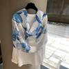 Spring And Summer Thin Silk Scarves, High-End Begonia Flower Printing Long Scarves, Satin Travel Sunscreen Scarves, Ethnic Shawls