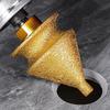 High-density Diamond Abrasive Drill Bit Chamfering for Grinder, 4-in-1 Hole Saw, Beveling Grinding Head Marble Chamfering/Hole Enlarging/Polishing/Arc