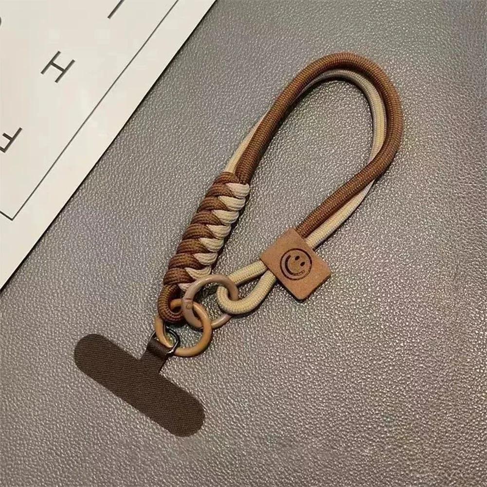 Collision Woven Phone Case Universal Hanging Rope Short Handheld Pendant Fall Versatile Wristband Trend Niche