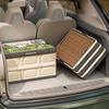 MinNa Outdoor Camping Folding Storage Box with Wood Lid