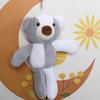 Creative New Cute Teddy Bear Rabbit Plush Toy Doll Pendant Car Student Schoolbag Hanging Ornament Doll
