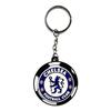 Gepersonaliseerde Roterende Voetbalclub Souvenir Sleutelhanger Hanger