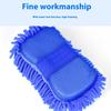 Car Cleaning Glove Microfiber Chenille Soft Coral Sponge Super Absorbent
