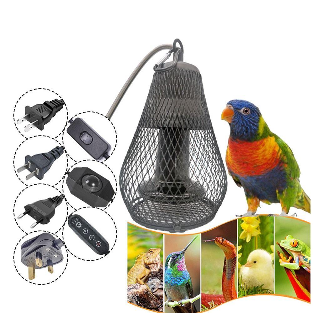 Iron Mesh Dome Pet Heating Lampshade Double Cage Anti-scald Lampshade  Aquarium