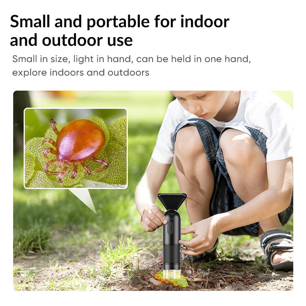 2 Megapixel Portable Handheld Digital Microscope 12-24X Magnification Indoor Outdoor Microscope