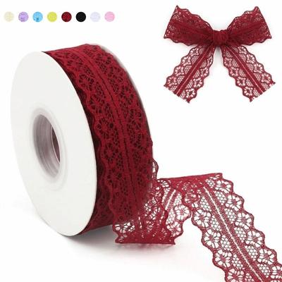 DIY Gift Wrapping Lace Satin Ribbons Handmade Bows Cake Packaging Bouquet Ribbons Bridal Bouquets Shiny Silk Ribbons
