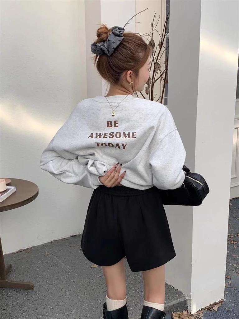 Women's Woolen High-Waisted A-Line Shorts - Autumn/Winter 2024 Collection