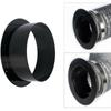 Black Ventilation Pipe Joint ABS Exhaust Pipe Connector Wall Flange Connector  Ventilation Pipe