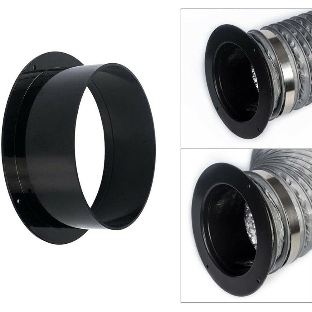 Black Ventilation Pipe Joint ABS Exhaust Pipe Connector Wall Flange Connector  Ventilation Pipe