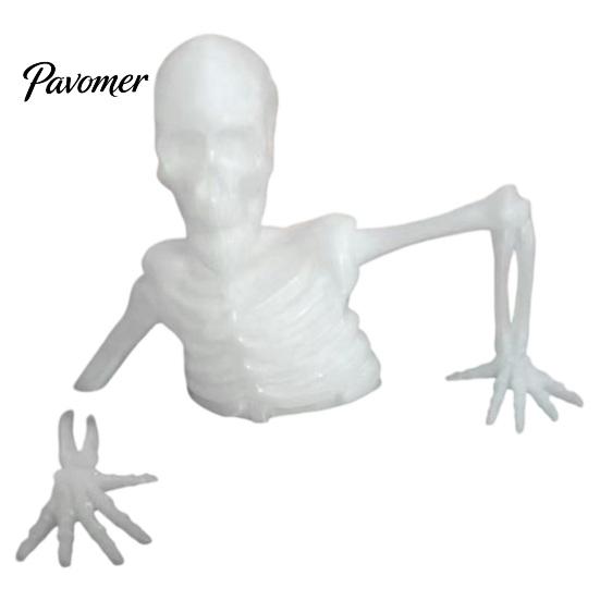 Luminous Bone Art for Landscaping Halloween Planter Skeleton Ornament, Glow-in-The-Dark Figurine, Break Through The Fluorescent Decor Night Soil Human