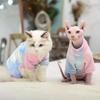 Winter Sphinx Cats Clothes Cotton Kittens Jumpsuit Warm Clothing For Sphynx Pet Costumes Plus Velvet Thickening DevonRex Ragdoll