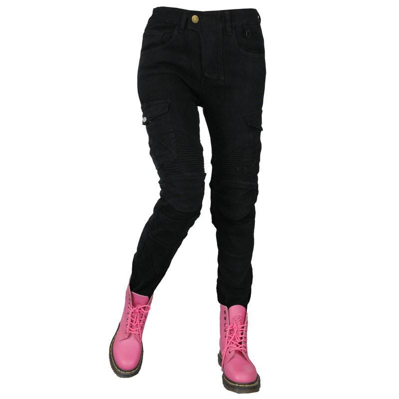 Womens Winter Motorcycle Riding Pants With Padding Protection Cotton Fleece Warm Biker Trousers Cold Weather