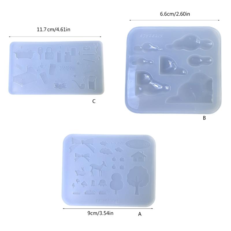 Silicone Fondant Mold Multifuntional Candy and Chocolate Molds Easy To Clean Suitable for Dessert and Craft Making