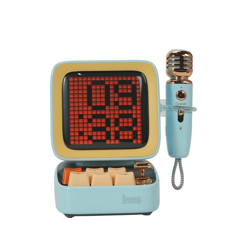 Divoom Ditoo-Mic Retro Pixel Bluetooth-Lautsprecher mit KTV-Mikrofon CN-Stecker (Adapter enthalten) (CN-Version)