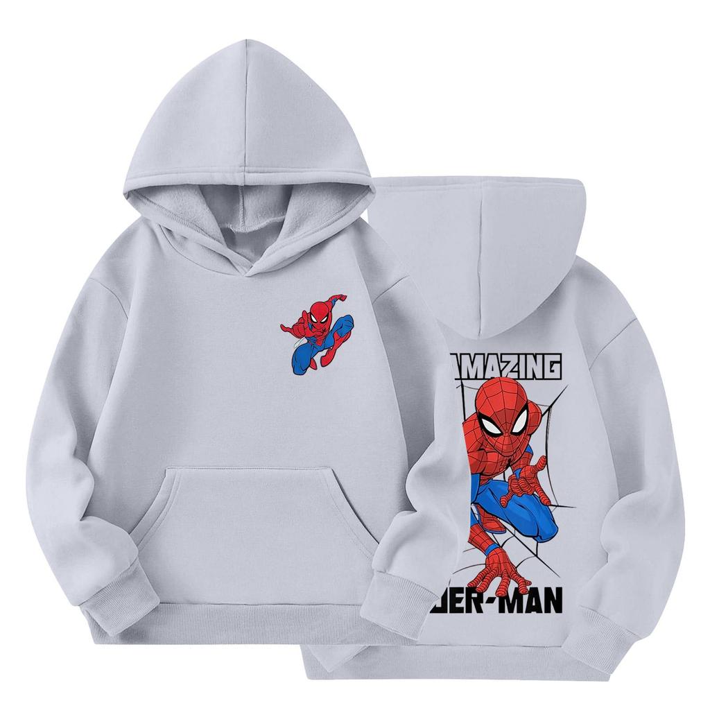 Kids' Long Sleeve Loose Fit Pullover Hoodie with and Print