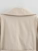Chaqueta Gabardina Casual con Cinturón y Solapas Moda Femenina Euroamericana