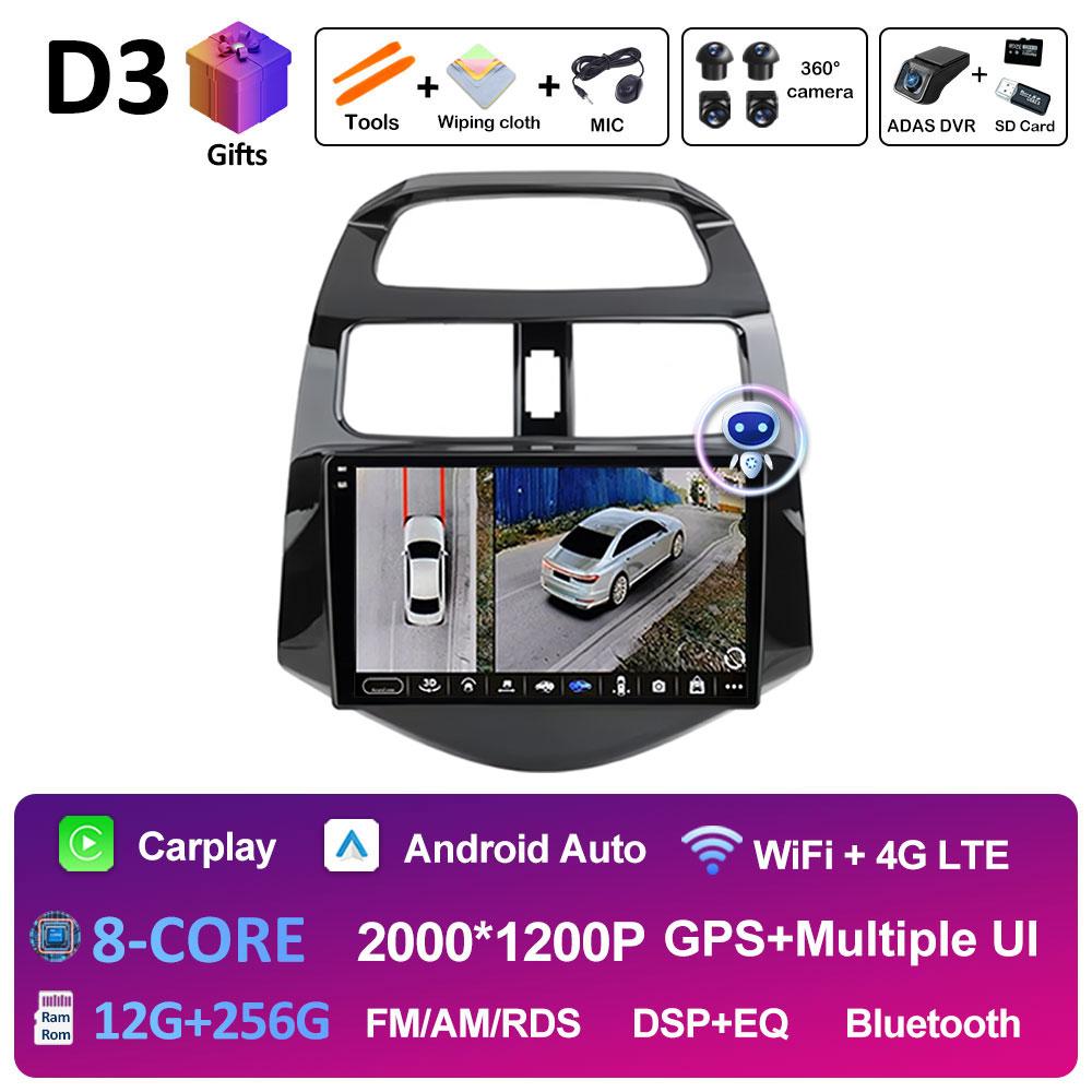 Android 14 Car Video For Chevrolet Spark Beat Matiz Creative 2010 2011 2012 2013 2014 Radio Player GPS Navigation Auto Tools 4G