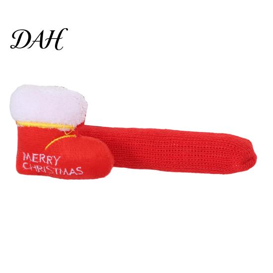 Knitted Santa Claus Door Knob Protectors Christmas Doorknob Covers, Reindeer Decor, Anti?Slip Protector Sleeves, Soft Plush Handle Sleeves