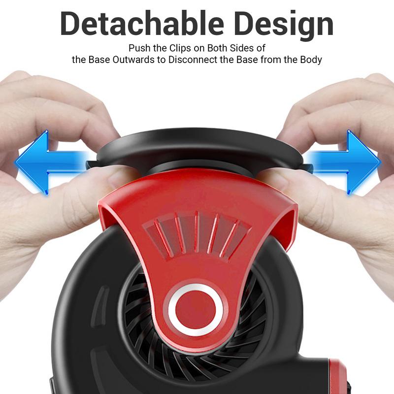 12V Car Heater Fast Heating 2 in 1 Cool Warm Modes Plugs Into Lighter Windshield Defroster Plugs Into Lighter for SUV Taxi