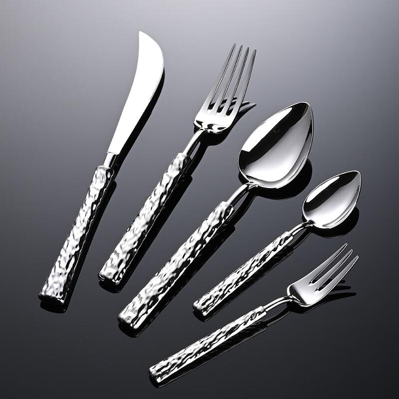 Qianxing Stainless Steel Palace Tree Pattern Dinner Spoon Set