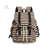 New Y2K Korean Striped Drawstring Backpack Fashion Women'S Kpop School Bag Rucksack Large Capacity Versatile Knapsack Travel Bag