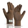 Winter Knitted Gloves Windproof Warm Thickened Plush Lined Touch Screen Cycling Driving Gloves Anti-Cold Outdoor Running Gloves