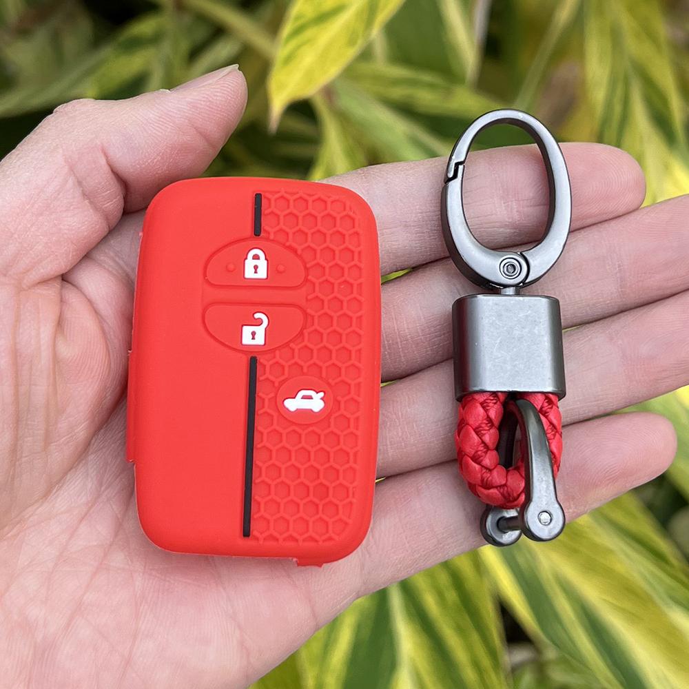 Silicone Car Fob Key Case Holder Cover Shell for Toyota Camry Prius Land Cruiser Prado 150 Crown for Subaru Foreste XV Remote