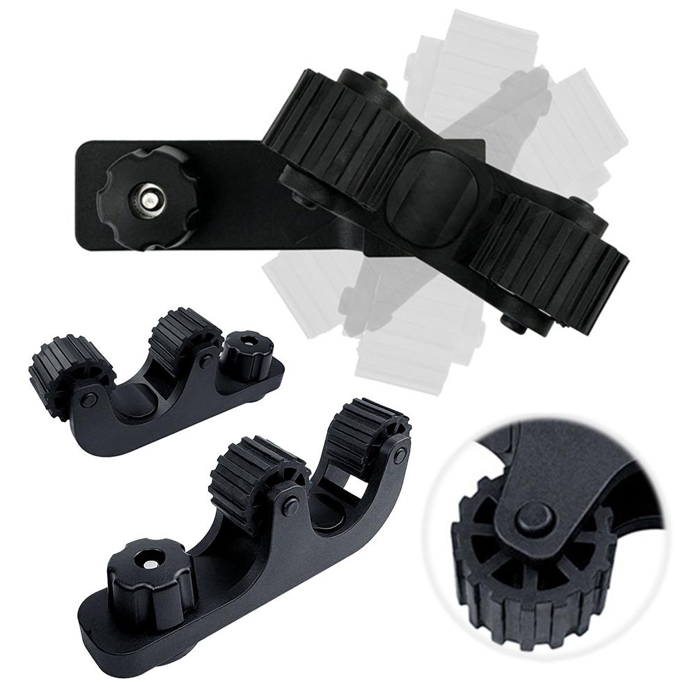 

2Pcs Kayak Paddle Holder with Longer Threads Bolts Fishing Canoe Paddle Holder Multifunctional Fishing Kayak Rail Accessories