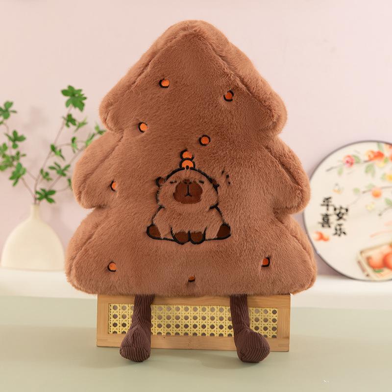 Plush Christmas Tree Hug Pillow Creative Stuffed Animal for Kids Birthday Xmas Gift Living Room Decor Toy Doll for Girls and