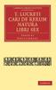 Kniha T Lucreti Cari De Rerum Natura Libri Sex by Lucretius - Paperback
