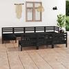 VidaXL Solid Pine Wood Garden Lounge Set 11 Pcs Patio Furniture Outdoor Furniture Garden Furniture Furniture of 3083373