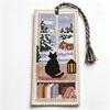 Cross Embroidery Seasonal Cat Embroidery Bookmark Book Page Marker Material Kit  Beginners