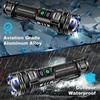 Powerful Spotlight Long Range LED Flashlight Type-C Charging Output Zoom Aluminum Alloy LED Torch For Camping hunting Lamp