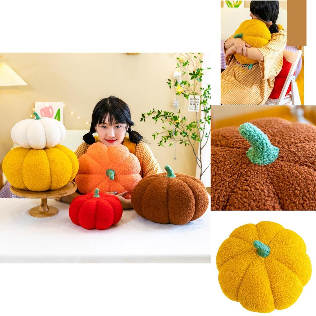 Adorable Pumpkin Shaped Plush Pillow Perfect Gift For Halloween Or Any Occasion
