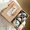 Ding Kiln Portable Bag Travel Kung Fu Tea Set Ceramic Xishi Pot One Pot Two Cups Four Cups Set Creative Gift