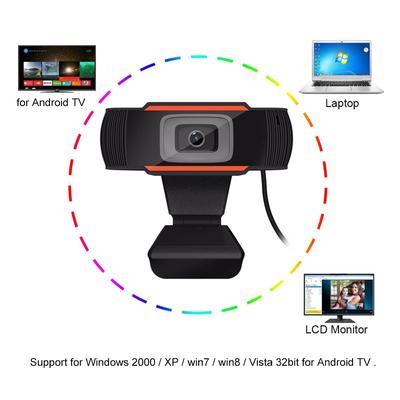 720P HD 12MP Auto USB 2.0 Webcam Camera with MIC for Skype PC Android TV desktop
