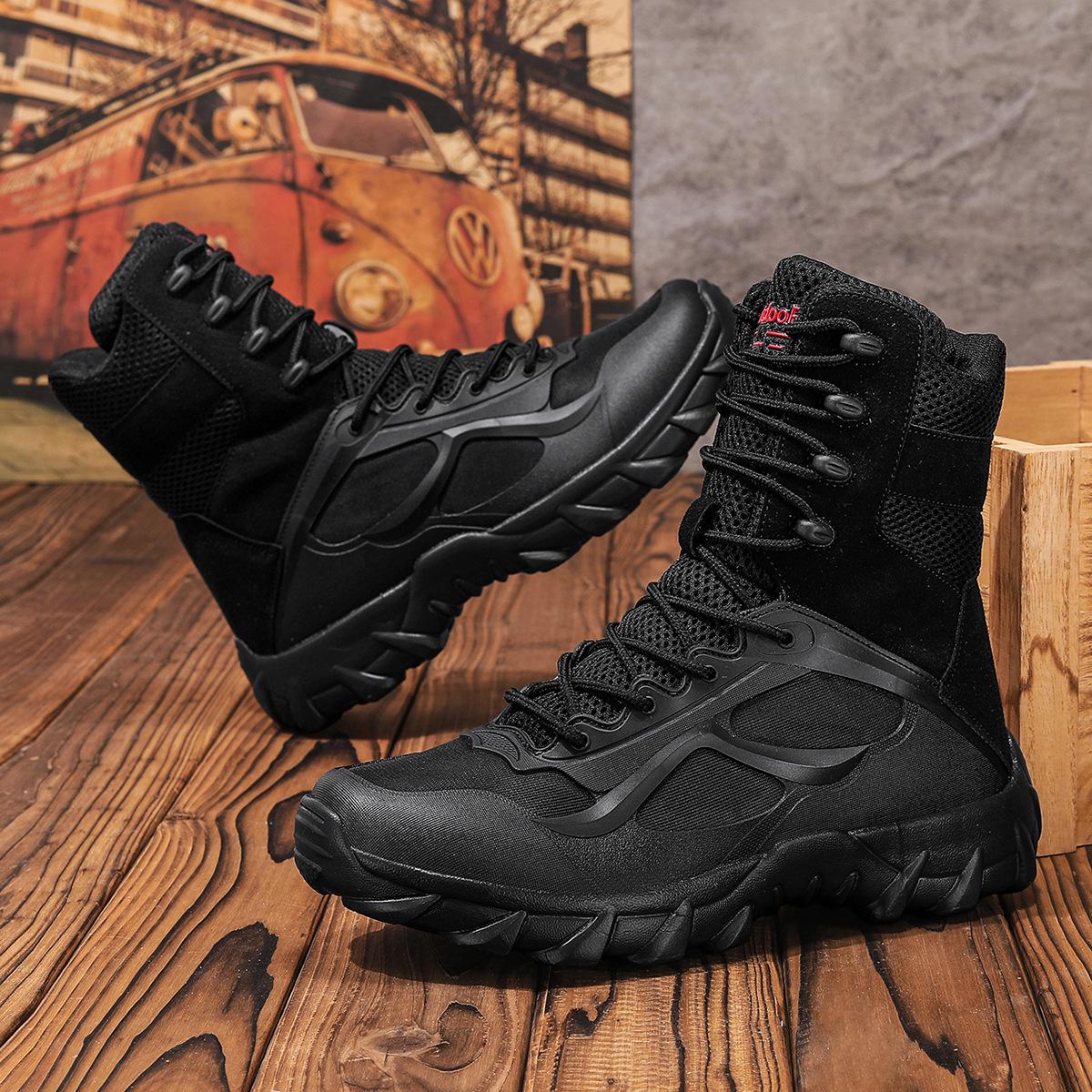 

Lightweight Large Size Combat Special Forces Tactical Boots Outdoor Hiking Shoes Desert Tooling Boots 2025 47