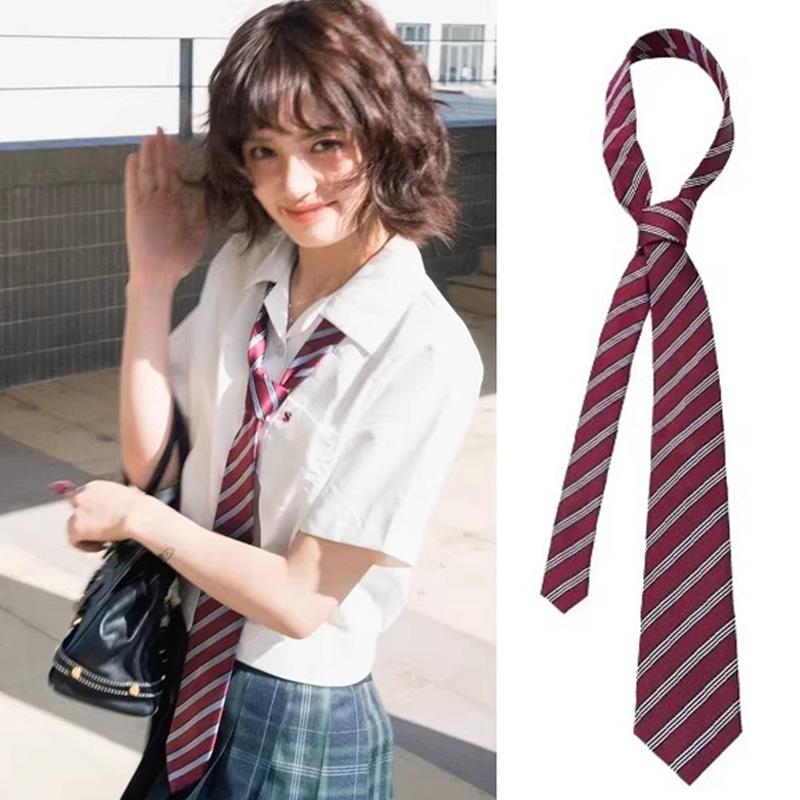 Fashion Lengthen Red Striped Tie American Waistband Jeans Shirt Accessories Multi-functional Personality Headband Scarf Belts