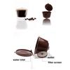 Zestaw 3 wielorazowych filtrów do kapsułek kawy, w tym szczoteczka do czyszczenia i łyżeczka, opcjonalny kolor dla miłośników kawy na prezent