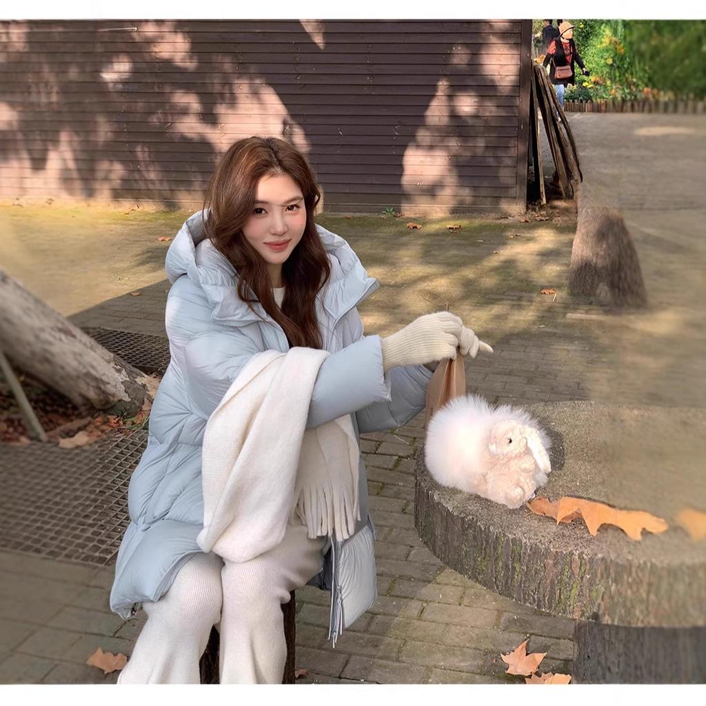 Down Cotton-padded Clothes for Women's Medium and Long Models, New Thickened Hooded Cotton-padded Jackets, Bread Clothes, Cotton-padded Jackets.