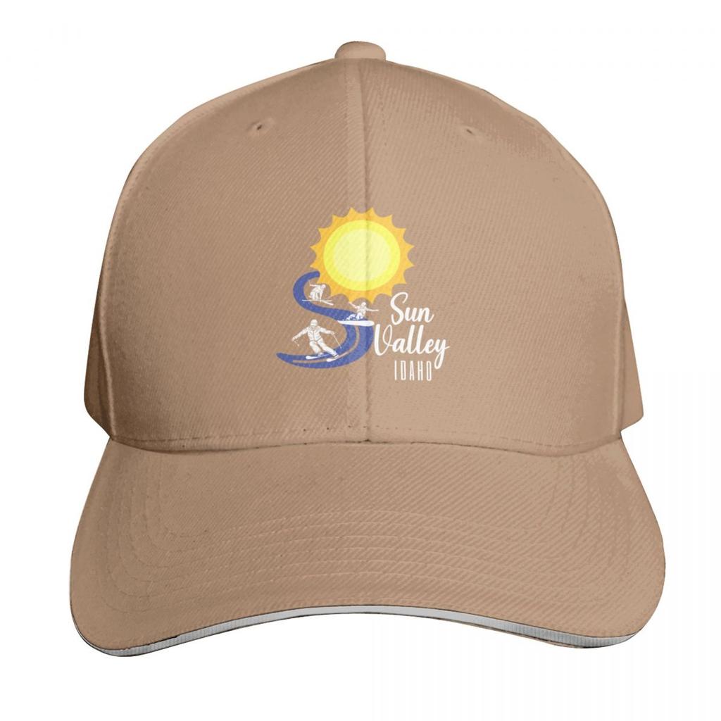 Sun Valley Idaho White Text Gift Ideas For The Ski Enthusiast Baseball Cap Men Women Casual Summer Sport Sun Cap