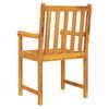 Garden Chairs 2 Pcs Natural Solid Acacia Wood