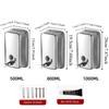Stainless Steel Bathroom Shampoo Dispenser 500/800/1000ml Shower Gel Storage Bottle  Kitchen