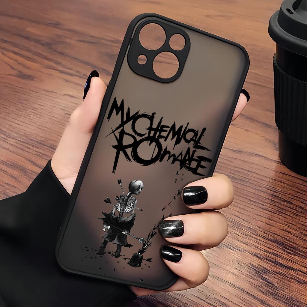 My Chemical Romance Phone Case For iPhone 16 15 14 13 12 11 Mini Pro Max X XR XSMax 7 8 Plus Matte Transparent Back Cover