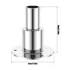 Stainless Steel Exhaust Pipe Thru Wall Tube Socket Hardware Kit 24mm Straight Tube Suitable for Boats Hull Applications