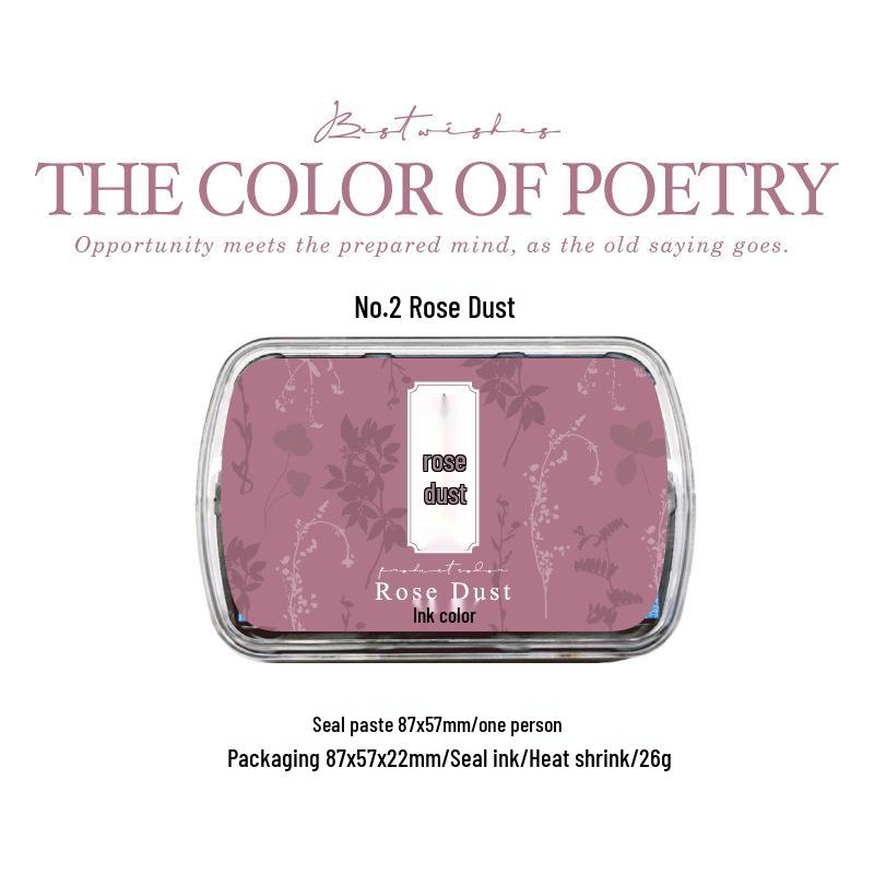 Yan Ji Quick-Dry Retro Ink Pad: Large Palette for Journals & Stamps